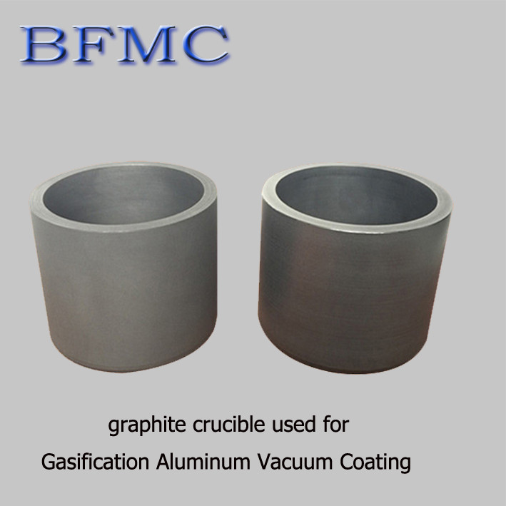 Graphite crucible for vacuum evaporation coating